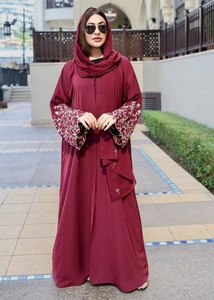 Elegantes Vestidos Abaya Jilbab para Mujer, Abaya Abierta Nida, Abaya Modesta para Mujer, Compra Abaya de Oración de 2 Piezas con Bloques de Color, Khimar Turco Elegante - Product Image 3