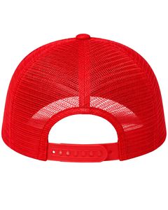 Gorra de Béisbol Trucker Roja Personalizada, con Malla Transpirable en la Parte Trasera, Ajustable con Cierre a Presión, Lisa, con Logotipo Personalizado, para Deportes al Aire Libre - Product Image 4