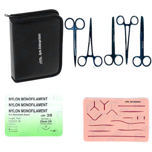 Veterinary Surgical Training Kit Reusable Body Skin Complete Surgical Students Training <b>Medic</b> Instruments Skill Development - Product Image 1