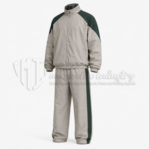 Ensemble de survêtement coupe-vent en nylon pour homme, deux pièces, veste et pantalon de sport, couleur contrastée, vêtements de sport légers - Product Image 3