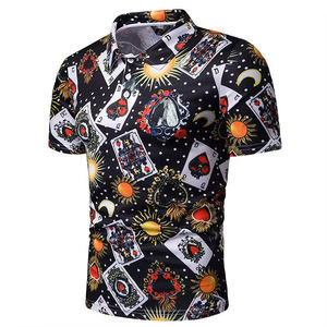 เสื้อโปโลผู้ชายคุณภาพสูงสั่งทำพิเศษสำหรับฤดูร้อน แขนสั้น ลายต้นมะพร้าว ผ้าโพลีเอสเตอร์/คอตตอน ระบายอากาศได้ดี ขายส่ง - Product Image 6