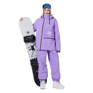 Unisex Tex Waterproof Windproof Breathable Quick Dry Hooded Ski Snowboard Suit Outdoor Winter Jacket <b>Pants</b> Plus Size Zipper <b>Wool</b> - Product Image 6