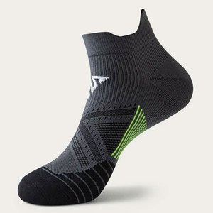 Knee High Sports <b>Socks</b> Black With Yellow Toe And Heel <b>Breathable</b> Knitted For Running Adults Summer - Product Image 5