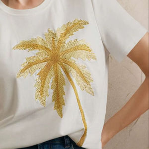 Bling Bling Women's Solid Lace Mesh Long Sleeve <b>CAMIS</b> Satin Beaded Short Shirt <b>Sequins</b> Feminina Blouse Breathable - Product Image 1