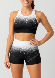 Ropa de Práctica de Baile, Diseño Personalizado, Ropa Deportiva para Animadoras, Conjuntos Completos de Camisetas sin Mangas y Pantalones Cortos - Product Image 2