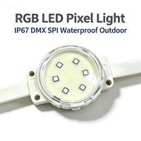 Luz LED RGB para Exteriores, IP67, DMX, SPI, Impermeable, para Ruedas de la Fortuna, Iluminación de Atracciones