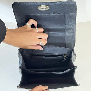 New Arrival 2026 Genuine Cowhide Leather Crossbody Sling <b>Bag</b> Checkered Pattern Shoulder Purse with Chain Strap Stylish & Durable - Product Image 6