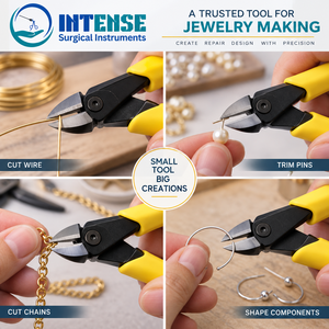 Pince coupante de précision professionnelle pour la fabrication de bijoux, la coupe de fils, l'électronique, l'artisanat et les réparations DIY - Product Image 2