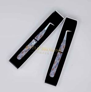 Eyelash Tweezers 90 Degree <b>Boot</b> Stainless Steel Smooth Tip Precision Tool <b>Box</b> Packaging - Product Image 6