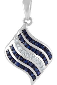 จี้เพชรและทับทิมเงินแท้ 92.5 KLSP-50284 - Product Image 5