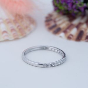 High Quality Moissanite Wedding <b>Sets</b> S925 Jewelry Half Eternity Moissanite <b>Ring</b> Diamond Gemstone <b>Rings</b> Women Birthday Gift - Product Image 4