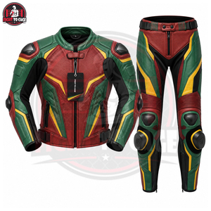 Premium Quality Split Track <b>Racing</b> Leather Suit Two-Piece Perforated Motorcycle Biker Outfit Cowhide Leather <b>Racing</b> <b>Jacket</b> Pant - Product Image 3