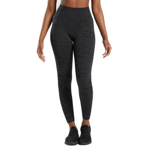 Leggings de Yoga Negros al por Mayor, con Estampado Sólido, Cintura Elástica, Alta Elasticidad, Compresión, Tallas Grandes, Ropa Deportiva, OEM, ODM - Product Image 2