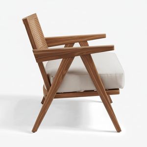 Fauteuil d'appoint en rotin et teck pour la maison, la chambre, le salon, la salle à manger, le salon de réception |   Ultra doux et confortable pour une détente sans stress | - Product Image 3