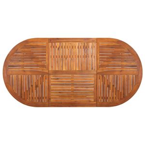 Tavolo da Pranzo Grande in Legno Massello di Acacia Marrone - Product Image 4