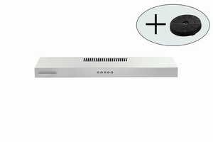 เครื่องดูดควันแบบติดตั้งใต้ตู้ขนาด 30 นิ้ว 230 CFM แบบมีท่อ/ไม่มีท่อ ทำจากสแตนเลส - Product Image 2