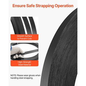 Bobina di Nastro in Acciaio 3/4 X 0,02 X 1640 ft, Rotolo di Banding Metallico per Ambienti Difficili, Resistenza alla Rottura 1700 Libbre - Product Image 5