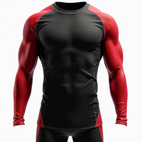 Meilleur fabricant, prix imbattable, haut de gamme, rash guard pour homme, vente en gros, personnalisation de votre logo, toutes tailles disponibles.