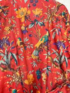 Robe kimono en coton à fleurs bohèmes, paréo de plage, vêtement d'été décontracté, séchage rapide, manches longues - Product Image 2