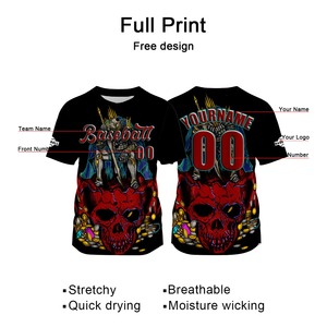 OEM Baseball Jersey Cheap Custom Embroidery Logo Sublimation <b>Strip</b> Design Men Baseball Jersey - Product Image 2