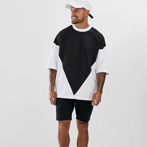 T-shirt Oversize Boxy Homme Coton Bambou Épais Épaules Tombantes Streetwear Coupe Ample Décontracté Tendance Premium Séchage Rapide - Product Image 1