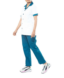 Uniforme de Enfermera Unisex al por Mayor, Conjunto de 2 Piezas, Elástico, Uniforme Médico de Hospital, Conjunto de Scrubs, Logotipo Personalizado OEM, Conjuntos Deportivos de Verano - Product Image 3