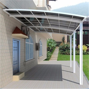 Auvent de voiture en alliage d'aluminium pour <span class=keywords><strong>garage</strong></span> extérieur Abri de voiture en polycarbonate pour parking Cadre en <span class=keywords><strong>bois</strong></span> naturel traité sous pression - Product Image 4