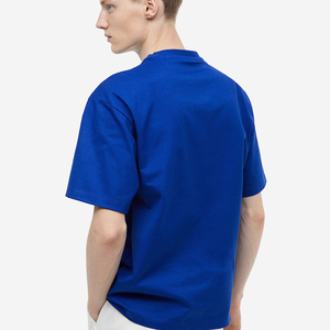 Camisetas Premium de Cuello Alto para Hombre, de Poliéster/Algodón, Lisas, al por Mayor, con Impresión de Logotipo Personalizado, Unisex, Corte Holgado - Product Image 5