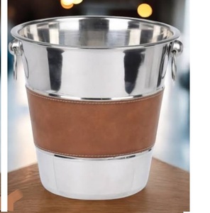 Cubo para Hielo y Cerveza, Grande, Resistente, con Recubrimiento de Polvo Negro, Decorativo, para Fiestas y Almacenamiento - Product Image 2