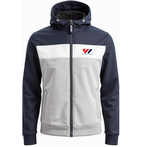 Chaqueta Deportiva con Capucha para Hombre, Diseño Color Block, Ligera, Transpirable, con Cierre Completo, Ropa Deportiva Informal OEM para Entrenamiento y Actividades al Aire Libre - Product Image 6