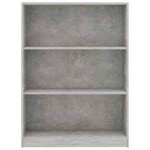 Étagère en aggloméré gris béton 31.5 "x 9.4" x 42.5 "Bibliothèques élégantes - Product Image 4