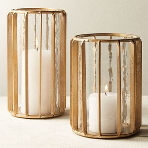 Sophisticated Metal And Glass <b>Hurricane</b> Candle Holder Decorative <b>Lantern</b> For Hotel Resort Restaurant Interior Decoration Display - Product Image 5