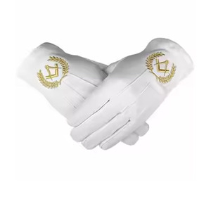 Guantes de Algodón Suave para Ceremonia Formal, Accesorios Uniformes Fraternales, Cómodos para Usar - Product Image 6