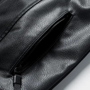 Veste en cuir pour homme, style décontracté, multicolores, streetwear, nouvelle mode, col montant confortable, CP-MLJ-04 - Product Image 4