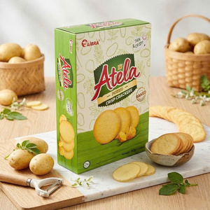 Factory Direct Potato Veg Crackers Crunchy Healthy Biscuit 342g Private Label ODM - Product Image 1