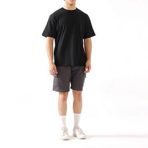 Camiseta Deportiva Extra Grande para Hombre con Logotipo Personalizado, Diseño Sólido, Manga Corta, Nueva y Elegante, 100% Algodón, 280 Gramos, Precio al por Mayor - Product Image 6