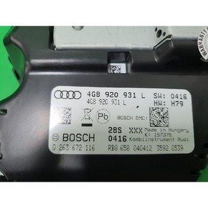 Paneles de Instrumentos Usados A6 4G8920931L - Product Image 3