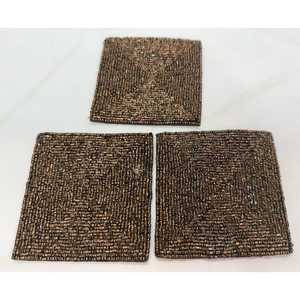 Rich bronze and earthy tone finish Stylish artisan crafted <b>placemats</b> Perfect for dining table styling Detailed handcrafted <b>bead</b> - Product Image 6