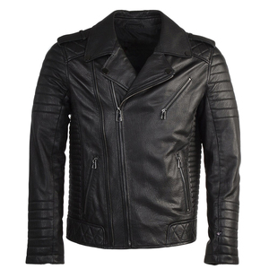 Chaquetas de cuero para hombre, para uso casual y formal, ropa exterior de marca privada personalizada, chaquetas de cuero de moda para hombre - Product Image 4