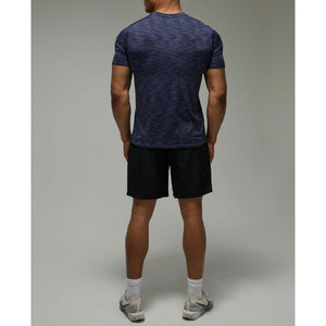 T-shirt de sport pour homme avec logo personnalisé, polyester, séchage rapide, course à pied, fitness, entraînement - Product Image 5