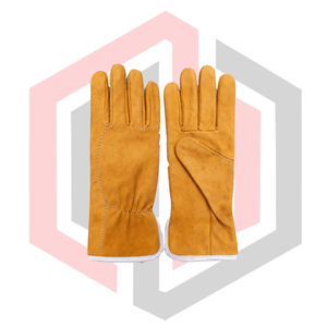 Premium Leather <b>Driver</b> <b>Glove</b> Full Grain Cowhide Split Leather Back Anti-Slip Tear-Resistant Breathable Silicone-Free Safety - Product Image 1