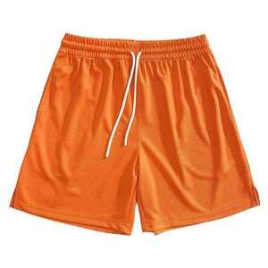 Pantalones Cortos de Baloncesto para Hombre, 100% Algodón, Cintura Alta, Cierre con Cordón, Transpirables, Estilo Deportivo, Color Sólido, Logotipo Bordado en la Parte Delantera - Product Image 4
