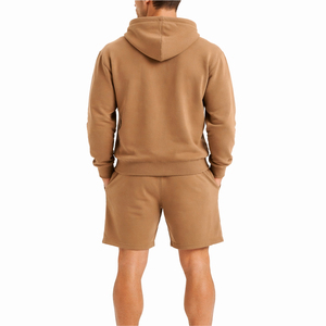 Conjunto de Sudadera con Capucha y Pantalones Cortos de Diseño Personalizado para Hombre, Traje Deportivo Informal de Dos Piezas, Ropa Deportiva Cómoda, Tejido Premium para Hombre - Product Image 3