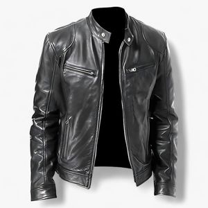 New Lightweight Men's Casual Winter <b>Sheep</b> <b>Skin</b> <b>Jacket</b> OEM Custom Made Design High Quality Breathable Stand Front Online Sale - Product Image 5