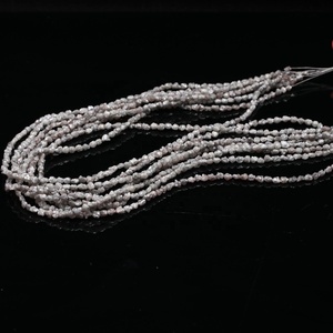 Cuentas hechas a mano de diamantes blancos naturales sin cortar, cuentas de diamantes grises naturales, cuentas de pepitas de diamantes grises crudos - Product Image 4
