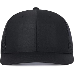 High Quality Custom Multi-Panel <b>Baseball</b> <b>Cap</b> <b>Black</b> Trucker <b>Cap</b> Breathable Mesh Fabric Pakistan Made Outdoor Sports Wear - Product Image 3