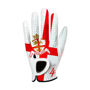New Custom Logo Golf <b>Glove</b> OEM ODM Sports Anti-UV Breathable Non-Slip <b>Moisture</b> Wicking Durable Printed Left Hand Genuine Leather - Product Image 1