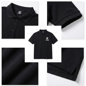 Designer Brand Sportive Breathable Short-sleeved Fitted Casual Sports <b>Work</b> Stylish Stretch 100% Cotton <b>Polo</b> <b>Shirt</b> Collar for Men - Product Image 2
