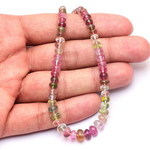 Turmalina Bio AAA de 5mm-8mm, Cuentas Sueltas de Turmalina Rosa Natural de las Minas de Calabar, Piedras Preciosas para Joyería - Product Image 5