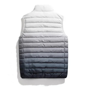 Chaleco Deportivo Ligero para Hombre, Color Azul Marino, Resistente al Viento y al Agua, Cuello Alto, Cierre de Cremallera, Diseño ODM - Product Image 3